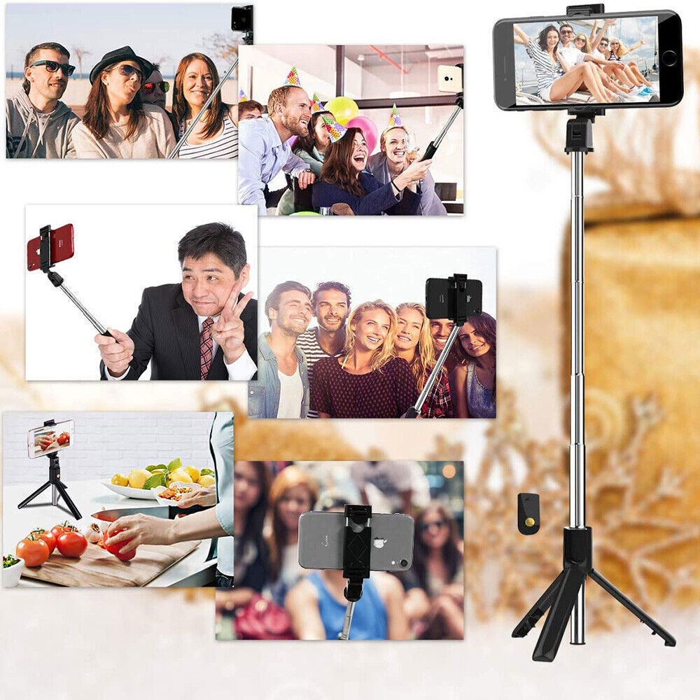 3-in-1 Universal Selfie Sick Tripod Stand For Cell Phone With Bluetooth Remote